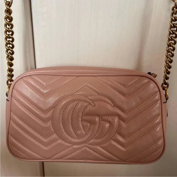 Gucci Blush Chevron Crossbody Bag - Picture 5 of 14